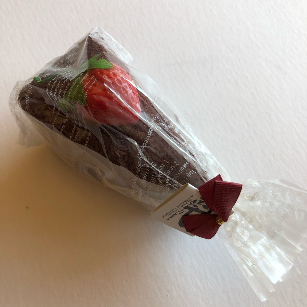 Birthday cake Washcloth: Chocolate Cake Slice. NEW